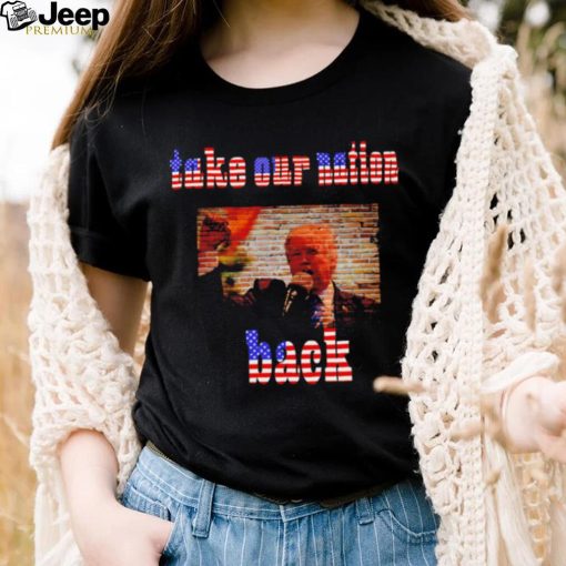 Donald Trump take our nation back American flag shirt