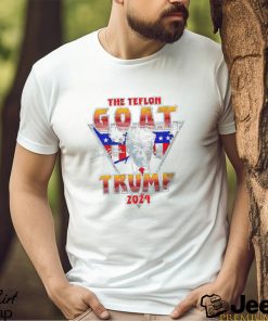 Donald Trump the Teflon GOAT Trump 2024 signature retro shirt