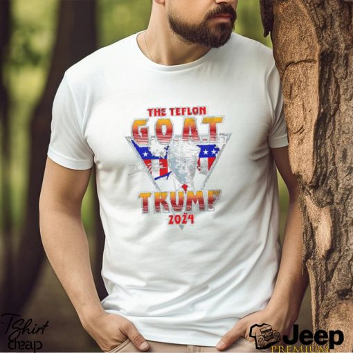 Donald Trump the Teflon GOAT Trump 2024 signature retro shirt