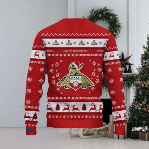 Doncaster Rovers Unique Efl Logo Team Ugly Christmas Sweater For Fans Gift Unisex Sweatshirt