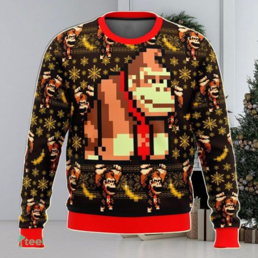 Donkey Kong Sprite Ugly Christmas Sweater 3D Gift For Men And Women