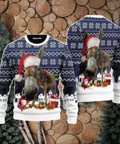 Donkey Merry Christmas Unisex Ugly Sweater