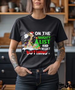 Donkey on the naughty list and i regret nothing Christmas shirt