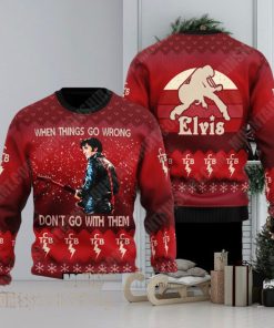 Dont Go With Them Elvis Presley 3D Ugly Sweater