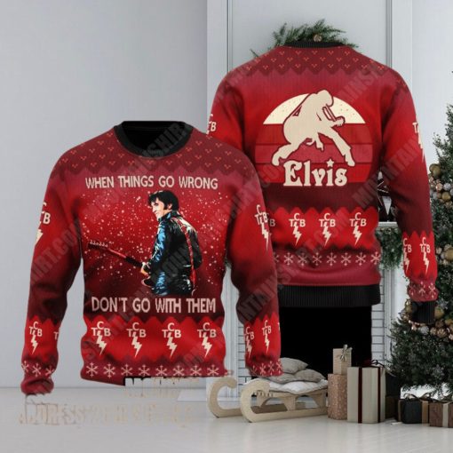 Dont Go With Them Elvis Presley 3D Ugly Sweater