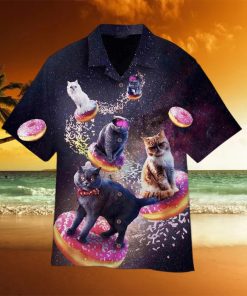 Donut Cat In Space Hawaiian Shirt – Thoughtful Personalized Gift For The Whole Family