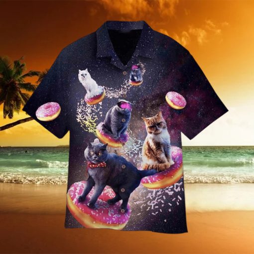 Donut Cat In Space Hawaiian Shirt – Thoughtful Personalized Gift For The Whole Family