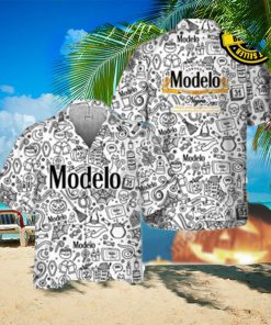 Doodle Art Modelo Negra Hawaiian Shirts