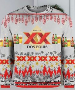 Dos Equis Beer Knitting Pattern 3D Print Ugly Sweater