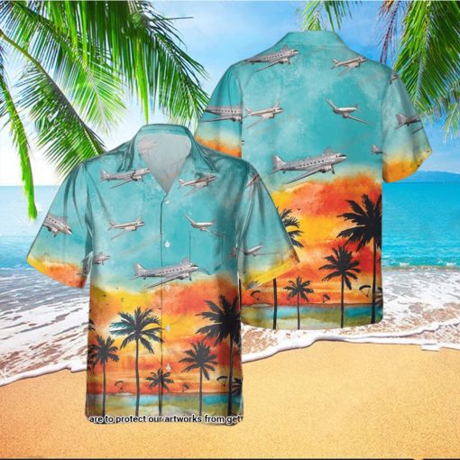 Douglas DC 3 Sunset Hawaiian Shirt