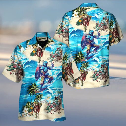 Boba Fett Star Wars Surfing Summer Beach Hawaiian Shirt