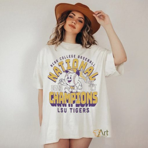 LSU Tigers 2023 NCAA Men’s Baseball College World Series Champions Cartoon T Shirt