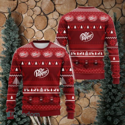 Dr Pepper Drink Ugly Christmas Sweater 3D All Over Printed Sweaters Christmas Gift