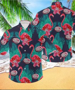 Dr Pepper Floral Flamingo Tropical Hawaiian Shirt