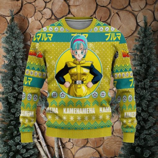 Dragon Ball Bunma Kamehameha Ugly Christmas Sweaters
