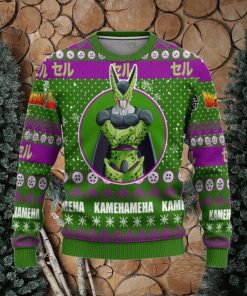 Dragon Ball Cell Kamehameha Ugly Christmas Sweaters