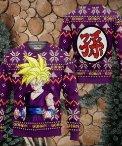 Dragon Ball Gohan Sjj Ugly Christmas Sweaters