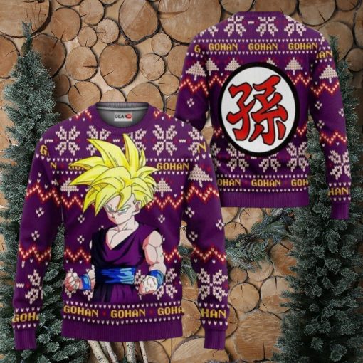 Dragon Ball Gohan Sjj Ugly Christmas Sweaters