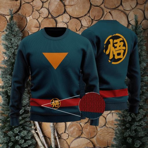 Dragon Ball Heroes Goku God Officer Uniform Ugly Sweater