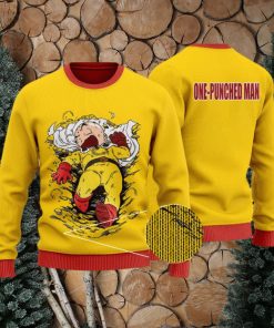 Dragon Ball Krillin One Punched Man Parody Ugly Xmas Sweater