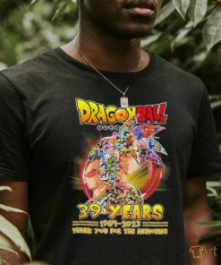 Dragon Ball Super 39 years 1984 2023 legend thank you for the memories shirt