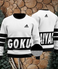 Dragon Ball Super Saiyan Goku Adidas Inspired Ugly Sweater