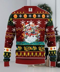 Dragon Ball Ugly Christmas Sweater Red Brown 1 Amazing Gift Men And Women Christmas Gift