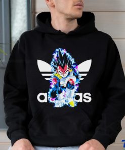 Dragon Ball Vegeta X Adidas logo shirt