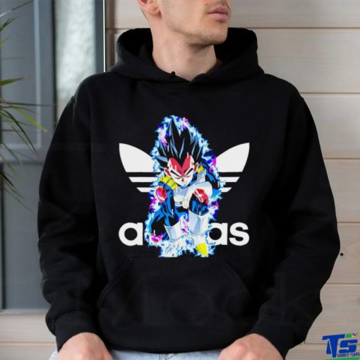 Dragon Ball Vegeta X Adidas logo shirt