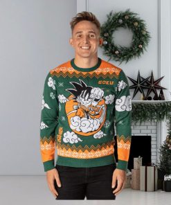 Dragon Ball Z Men s Kid Goku On Cloud Nimbus Ugly Christmas