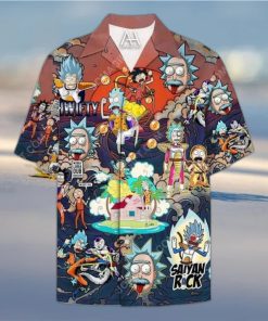 Dragon Ball Z Rick And Morty Hawaiian Shirt Summer Holiday Gift
