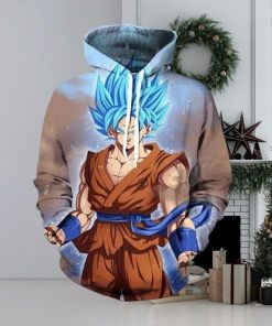 Dragon Ball Z Ssj Goku 3D Printed Hoodie Ver 1