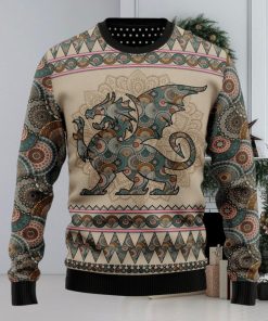 Dragon Mandala Ugly Christmas Sweater