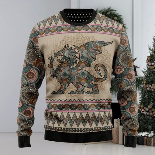 Dragon Mandala Ugly Christmas Sweater