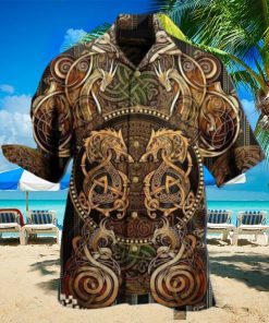 Dragon Viking Print Hawaiian Shirt Best Gift For Men Women