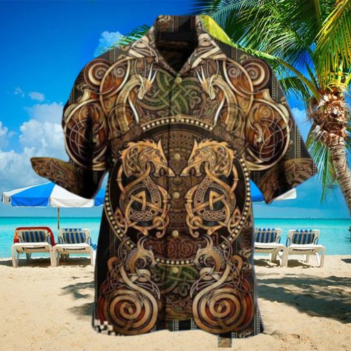 Dragon Viking Print Hawaiian Shirt Best Gift For Men Women