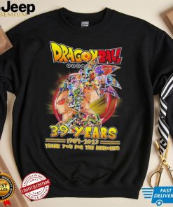 Dragonball 39 years 1984 2023 thank you for the memories shirt