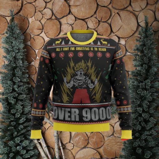 Dragonball Z Goku Over 9000 Ugly Christmas Sweaters