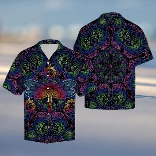 Dragonfly Dark Type Hawaiian Summer Beach Shirt