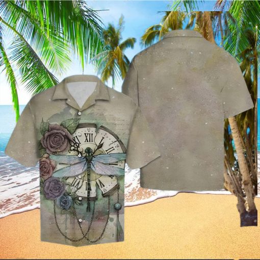 Dragonfly Time Hawaiian Summer Beach Shirt