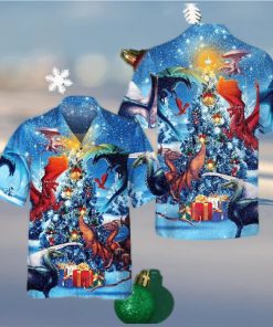 Dragons Reunion Christmas Hawaiian Shirt Funny Button Up Shirt Gifts For Dragon Lovers