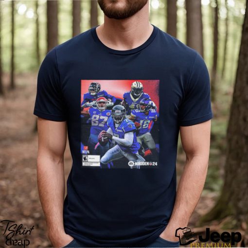 Dream Team Of Michael Vick For Alvin Kamara Justin Jefferson Drake London Travis Kelce On The NFL Madden 24 Cover Athlete Unisex T Shirt