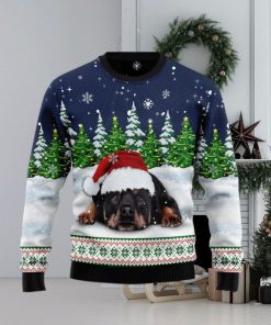 Dreaming Rottweiler Under Snow Ugly Christmas Sweater For Men & Women, Dog sweater, Christmas gift for Dog lover