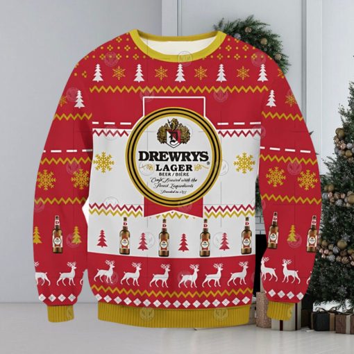 Drewrys Beer Ugly Christmas Sweater Xmas 3D Printed Christmas Sweater Gift