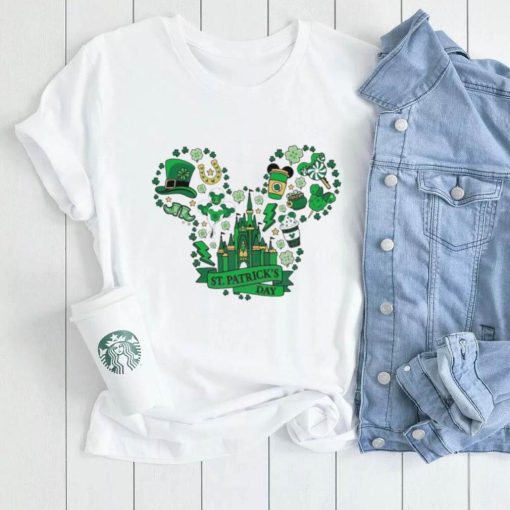 Drink And Food Saint Patrick’s Day Mickey Head Shamrock shirt