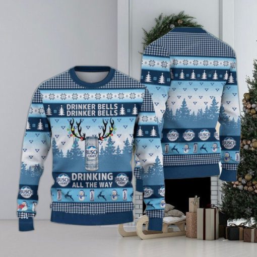 Drinker Bells Busch Light Ugly Christmas Sweater