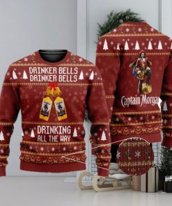 Drinker Bells Captain Morgan 3D All Over Printed Ugly Christmas Sweater Christmas Gift For Family