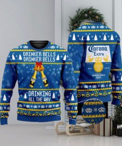 Drinker Bells Corona Extra Beer 3D All Over Printed Ugly Christmas Sweater 3D Printed Men And Women Holiday Gift