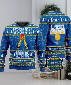 Drinker Bells Corona Extra Beer 3D All Over Printed Ugly Christmas Sweater Christmas Gift For Family