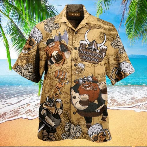 Drinking Beer Viking Hawaiian Shirt Unisex Adult Hw1773 hawaiian shirt